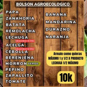 Bolsón Orgánico Frutas y Verduras (MAXIMO 1K Y 1/2 X PRODUCTO)