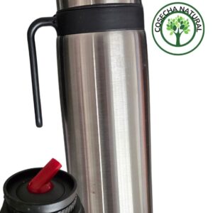 termo uruguayo pico rojo 1 litro acero manija fija